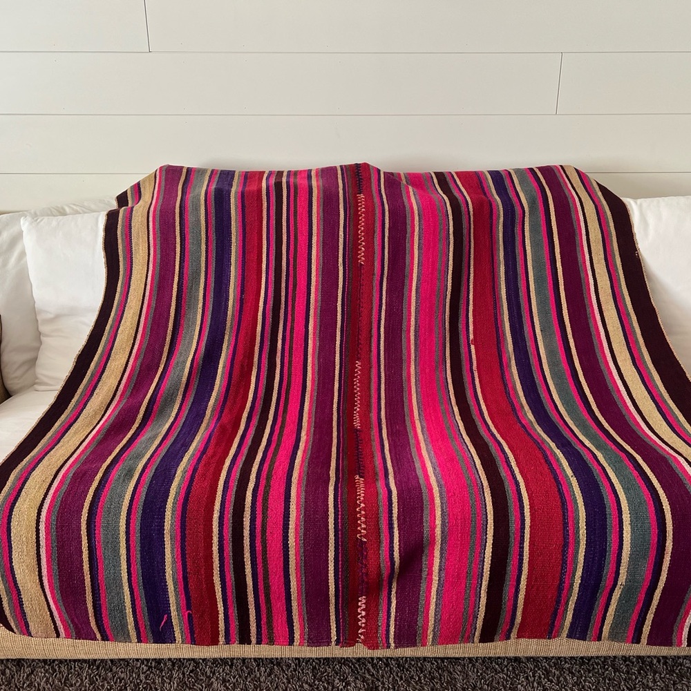 Woven Wool weighted blanket or rug